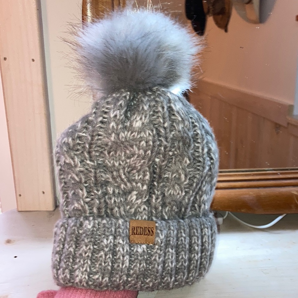 Gray winter beanie